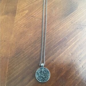 Sparkling Silver Pendant Necklace
